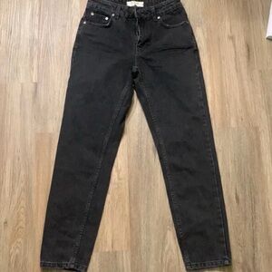 Free people black denim jeans size 24